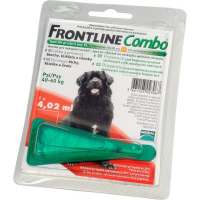 Frontline Combo Spot-On Dog XL 40-60 kg 4 x 4,02 ml – Zboží Mobilmania