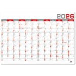 Nástěnný roční B1 červený 2026 – Zboží Dáma