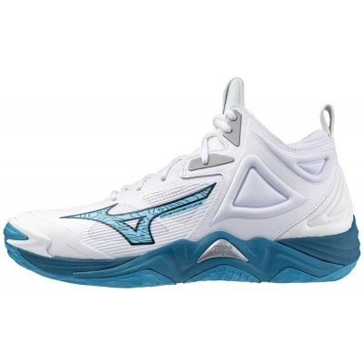 Mizuno Wave Momentum 3 Mid White / Sailor Blue / Silver – Zboží Mobilmania