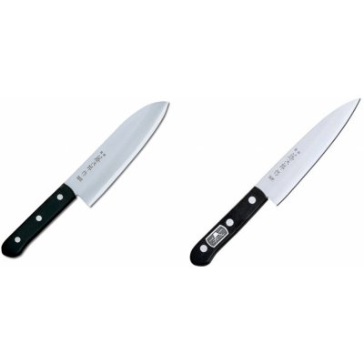 Santoku Japanese kitchen knife Tojiro Shippu Black FD-1597 16.5cm