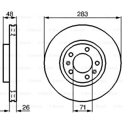 BOSCH Brzdový kotouč 0 986 478 125