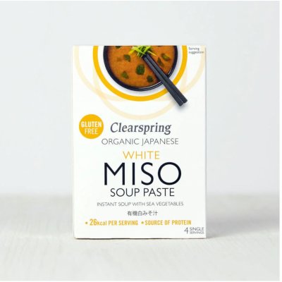 Clearspring Miso instantní polévka bílá s mořskou řasou 4 x 15 g – Zboží Dáma