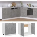 meedo Skříňka pod dřez betonově šedá 80 x 46 x 81,5 cm dřevotříska – Zboží Dáma