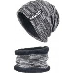 Chlapecký zimní set 2v1 nákrčník a čepice HSWBOY šedý – Zboží Dáma