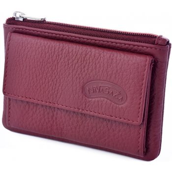 Dámská kožená peněženka Nivasaža N139-MRC-V vínová