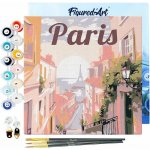 Figured ART Mini malování podle čísel Travel Poster PARIS 20 x 20 cm na rámu – Hledejceny.cz