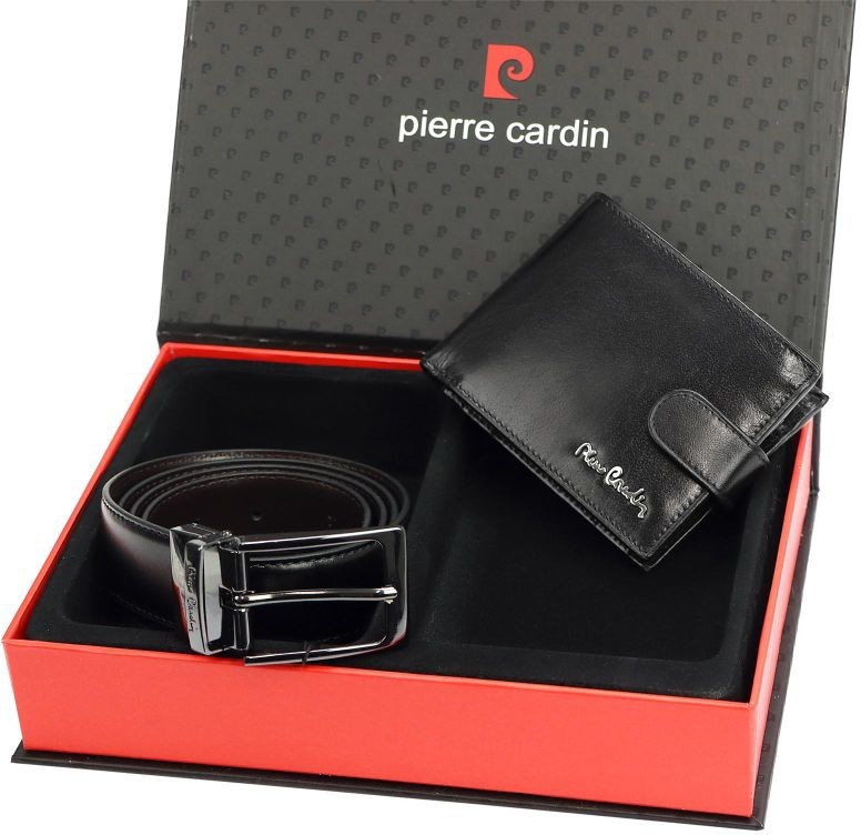 Pierre Cardin pánská dárková sada peněženka s páskem Moselle, Délka 125 cm Pierre Cardin ZG-110