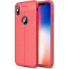 Pouzdro a kryt na mobilní telefon Apple Pouzdro AppleMix Apple iPhone Xs max - textura kůže - gumové - červené