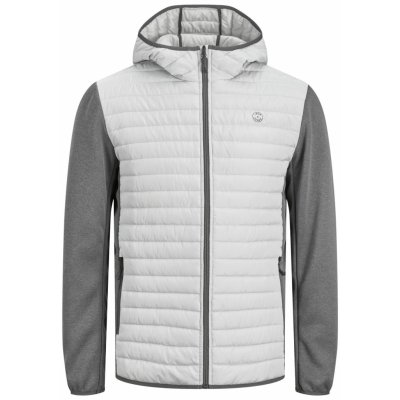 Jack and Jones Multi Quilted Glacier Gray – Zboží Mobilmania