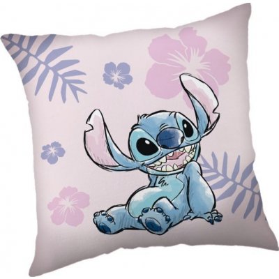 Jerry Fabrics polštář Lilo and Stitch Pink Polyester 40x40 – Zboží Mobilmania