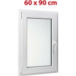 Bravo Plastové okno UNI OS1 60X90 L, bílé – Sleviste.cz