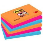 3M POSTIT Samolepicí bloček Super Sticky Bangkok, mix barev, 76 x 127 mm, 6x 90 listů, 3M POSTIT 7100242800 ,balení 540 ks 25000 – Sleviste.cz
