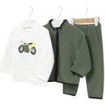 Mayoral chlapecká tepláková souprava mikina tepláky tričko DR bílá zelená – Hledejceny.cz