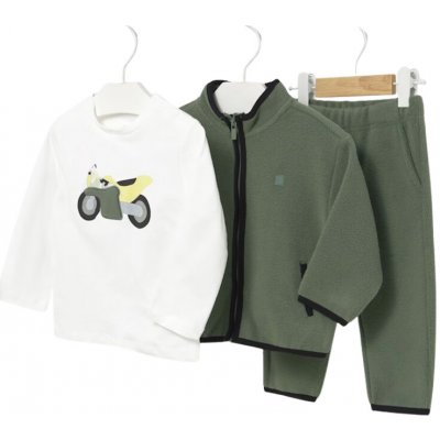 Mayoral chlapecká tepláková souprava mikina tepláky tričko DR bílá zelená – Hledejceny.cz