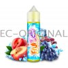 Příchuť pro míchání e-liquidu Fruizee Ledová broskev hrozny Purple Beach Shake & Vape 10 ml