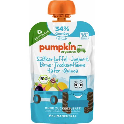 Pumpkin BIO kapsička Batát hruška švestka jogurt oves quinoa 100 g – Zboží Dáma