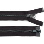 Zip kostěný No 5 dělitelný 2 jezdce / dvoucestný 100 cm bundový, malé, 322 černá – Hledejceny.cz