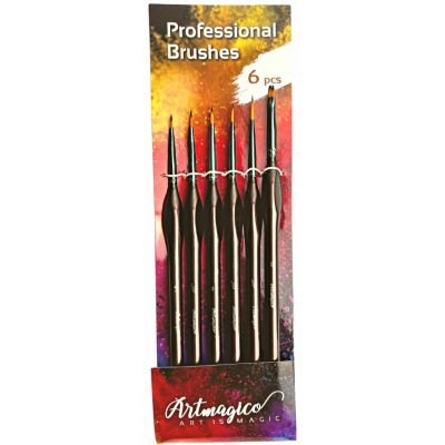 Artmagico - sada štětců na detaily 6 ks – Sleviste.cz