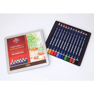 Koh-i-noor Trojhranné pastelky 3162 Triocolor silné 12 ks – Zboží Dáma