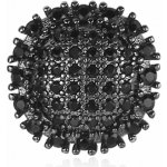 Krista Paulitti Zlaté ozdoby na NailArt TRIPLE AAA ZIRCON SELECTION ROSE GOLD PLATING Ø 11 MM X 11 MM BLACK – Hledejceny.cz