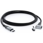 iSTYLE K-PL9915101300220 Magnetický opletený datový, USB-C na USB-C, šedý – Hledejceny.cz