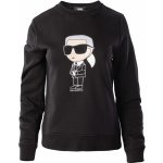 Karl Lagerfeld mikina IKONIK KARL sweatshirt černá – Zboží Mobilmania