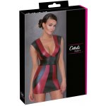 Cottelli Collection Matné černo-červené minišaty – Zboží Mobilmania