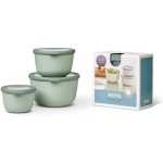 Mepal Set misek Cirqula Rectangular Nordic Sage 500 +1000 +2 l – Zbozi.Blesk.cz