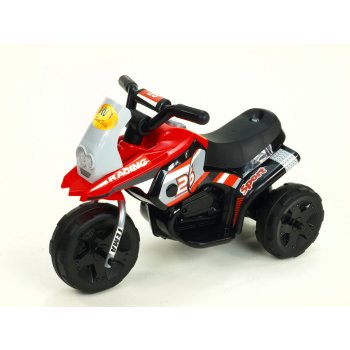 ChuChu Motorka Racing sport 6V s 2 světly a muzikou pro nejmenší červená
