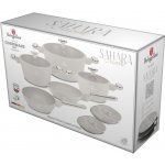BERLINGERHAUS Sada nádobí s titanovým povrchem 10 ks Sahara Marble Collection BH-8400 – Zboží Mobilmania