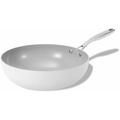 Elmich Nepřilnavá keramická Wok pánev Vital 30 cm krémově bílá – Zboží Dáma
