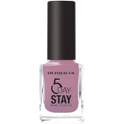 Dermacol Dlouhotrvající lak na nehty 5 Days Stay 55 Black Onyx 11 ml – Zboží Dáma