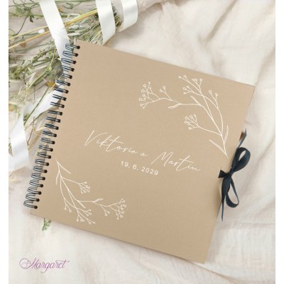 Svatební kniha 30×30 | Kraft – Zboží Dáma