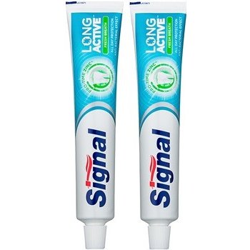 Signal Long Active Fresh Breath zubní pasta pro svěží dech Pro-Time Zinc, Anti-Bacterial Effect 75 ml