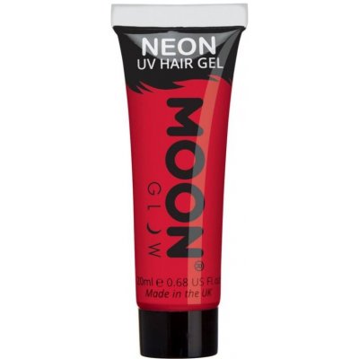 Smiffys Moon Glow Intense Neon UV červená 20 ml