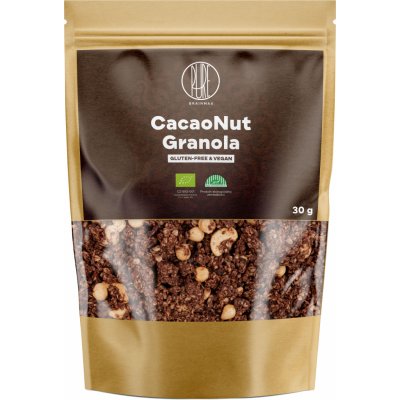 BrainMax Pure CacaoNut Granola Kakao a Lískový ořech BIO 30 g