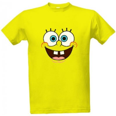 Tričko s potiskem Spongebob pánské žlutá