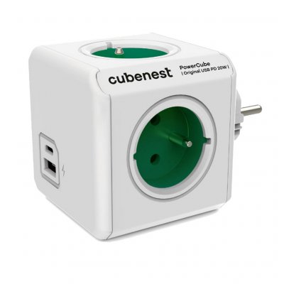 Cubenest PowerCube Original USB A+C PD 20 W zelená – Sleviste.cz