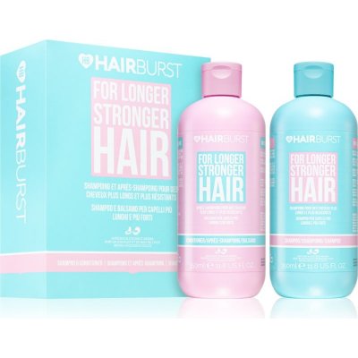 Hairburst Longer Stronger Hair hydratační šampon pro posílení a lesk vlasů 350 ml + vyživující kondicionér pro posílení a lesk vlasů 350 ml kosmetická sada – Zboží Dáma