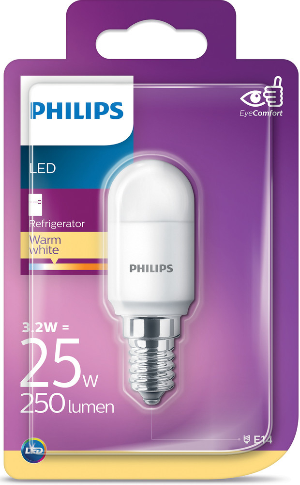 Philips 8718699771959 LED žárovka 1x3,2W E14 250lm 2700K teplá bílá, matná bílá, do lednice