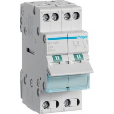 HAGER Přepínač SFT225 25A 2P I-0-II SFT225 – Hledejceny.cz