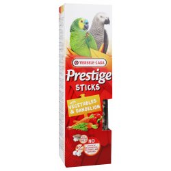 Versele-Laga Prestige Sticks tyčinky zelenina & pampeliška pro velké papoušky 140g