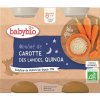 Příkrm a přesnídávka Babybio mrkvové mouliné s quinoa 2 x 200 g