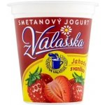 Mlékárna Valašské Meziříčí Smetanový jogurt z Valašska jahoda s vanilkou 150 g – Zboží Dáma