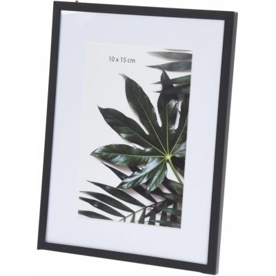 Home Styling Collection Kovový fotorámeček, passe-partout, 20,8 x 15,5 x 1 cm černá – Zboží Živě