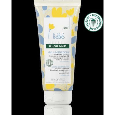 Klorane Bébé Calendula jemný mycí gel pro děti od narození 200 ml – Hledejceny.cz