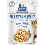 Brit Care Cat Pouch Fillets in Jelly Choice Chicken with Cheese 85 g – Zboží Mobilmania