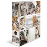 Herma Pořadač pákový A4 7 cm Kočky – Zboží Živě