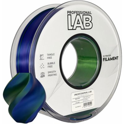 Professional Lab PLA SILK tříbarevný modrá zelená fialová 1,75mm 1 kg – Zboží Živě