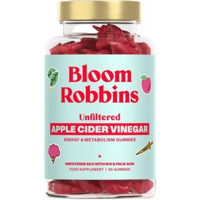 Bloom Robbins Vitamíny na trávení a energii s nefiltrovaným jablečným octem 60 gummies – Hledejceny.cz